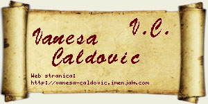 Vanesa Ćaldović vizit kartica